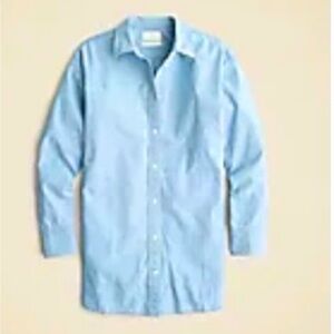 J. Crew Petite Relaxed-Fit Chambray Shirt. Size: Petite 6